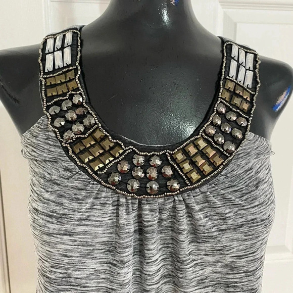 IZ Byer Embellished Neck Tank Top size XS - Picture 5 of 8